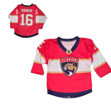 NHL, dres, FLORIDA, PANTHERS, BARKOV, 16, YTH, detský